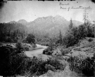 A view of the McCloud as it probably appeared when Stone and his crew first arrived.National Archives 22-FFB-518