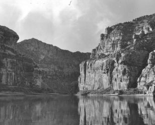 Flaming Gorge before the gates on the dam were closed.Photo by Rex Gary Schmidt. Courtesy of National Conservation Training Center. #4485