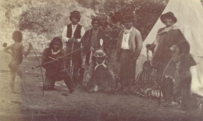 A picture of some Wintu Indians, the original inhabitants of the McCloud River area. Date unknown.Photo courtesy of Becky McCue, granddaughter of Livingston Stone